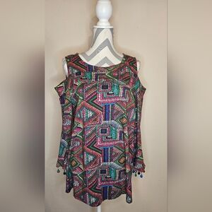 Soft Surroundings "Rocco Branco" Pom-Pom Tunic - Size M